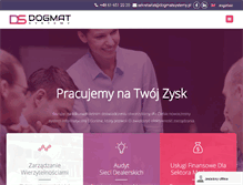 Tablet Screenshot of dogmatsystemy.pl